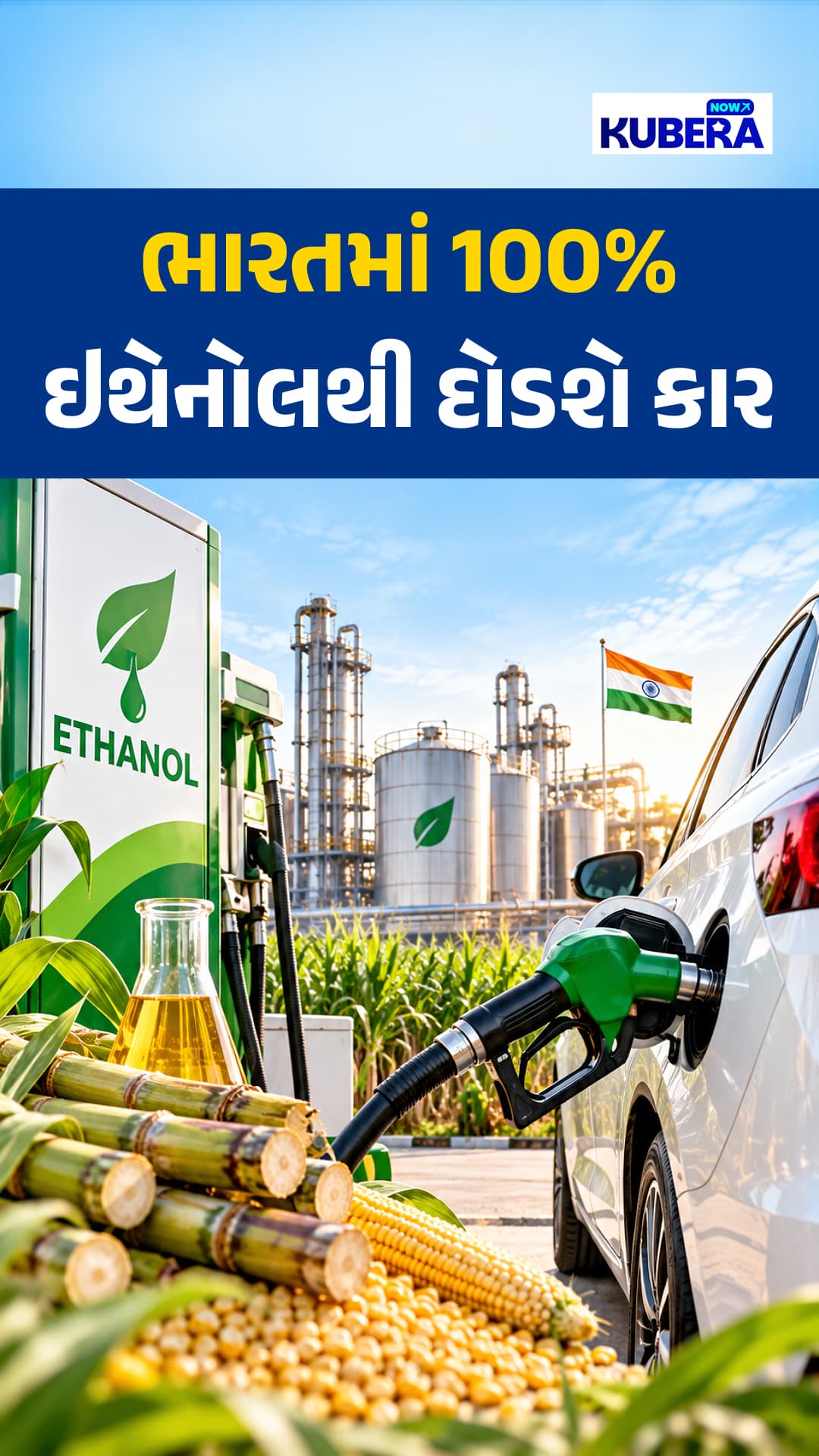 ભારતમાં 100% ઇથેનોલથી દોડશે કાર! E100 Fuel માટે સરકારના નવા નિયમો